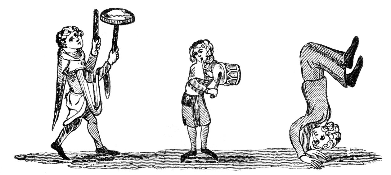 Musiikin muusikoiden kanssa, 1300-luku, 1833 tekijältä Unbekannt