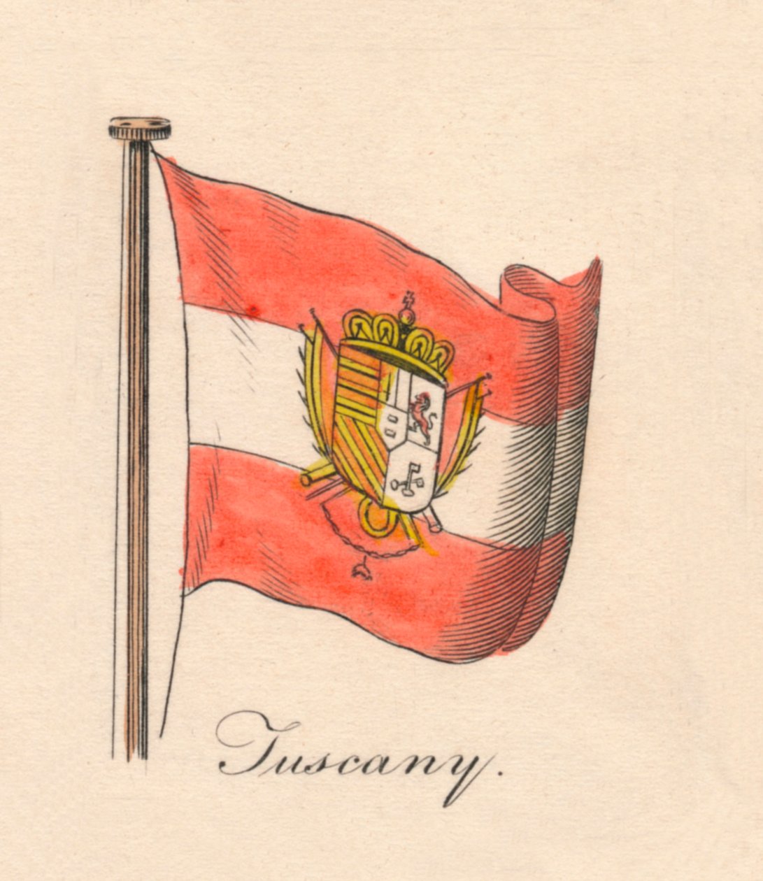 Toscana, 1838 tekijältä Unbekannt