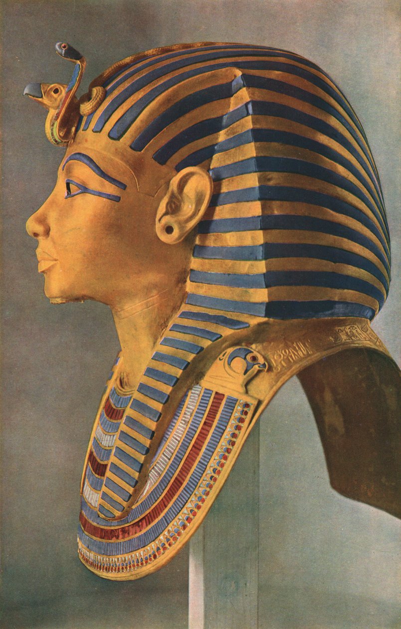 Tutankhamonin kuolemanaamio, 1323 eKr., n. 1910-1935 tekijältä Unbekannt