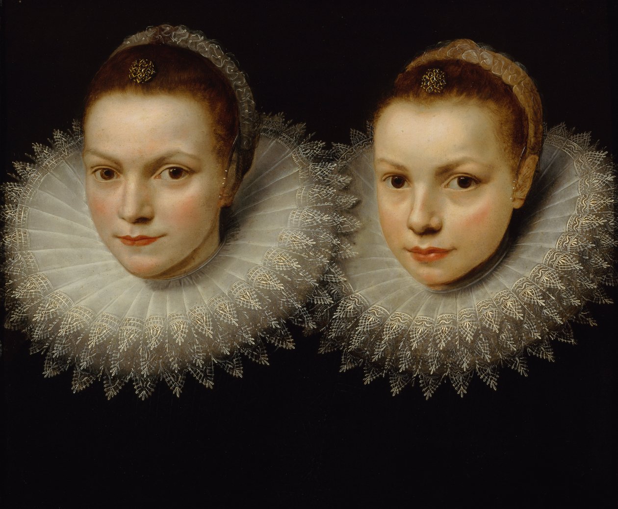 Kaksi sisarusta, 1610-1615. tekijältä Unbekannt