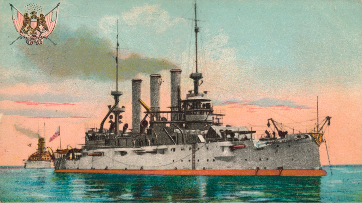 Yhdysvaltain taistelulaiva Missouri, 1908 tekijältä Unbekannt