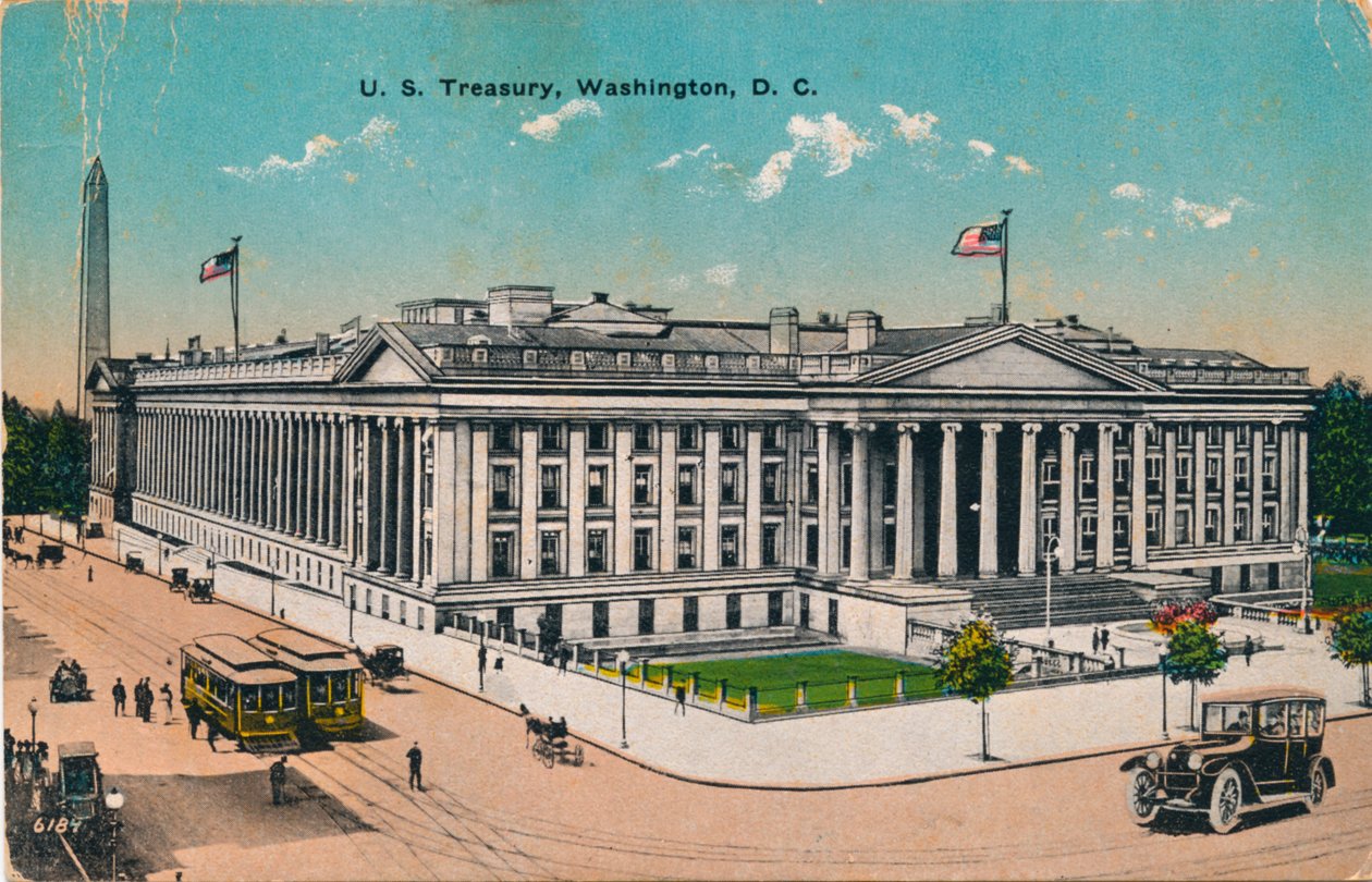 Yhdysvaltain valtiovarainministeriö, Washington, DC, 1920-luku tekijältä Unbekannt