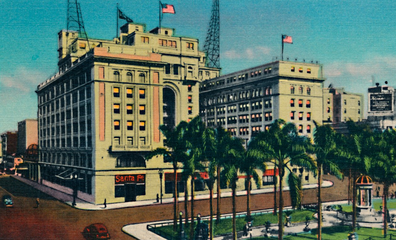 MEILLE. Grant Hotel and Plaza. San Diego, Kalifornia, 1941 tekijältä Unbekannt