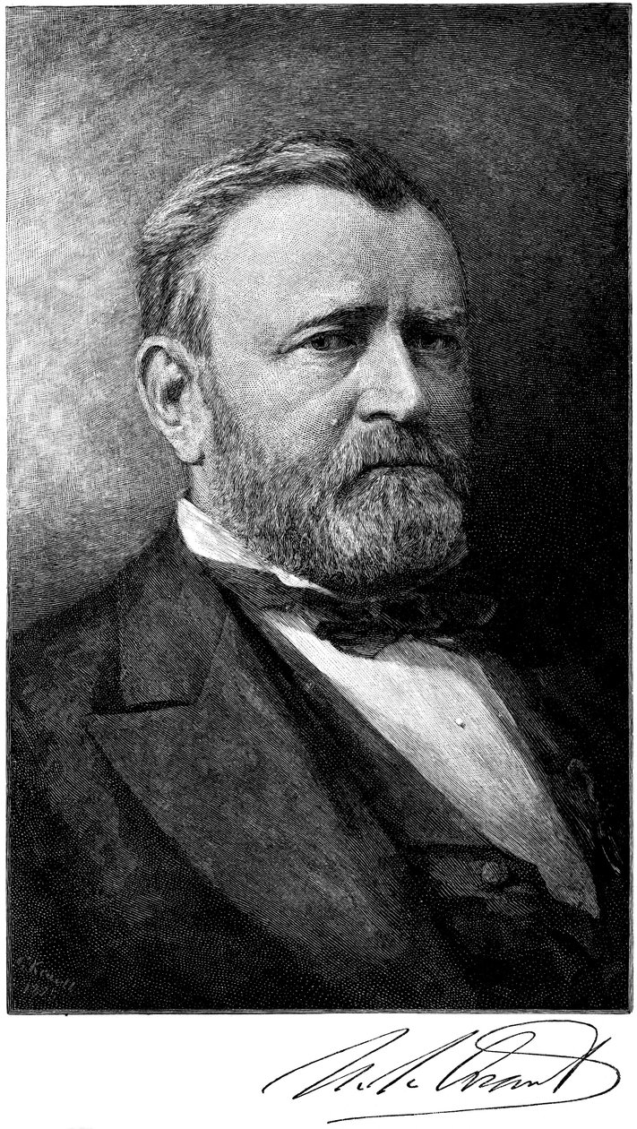 Ulysses S Grant, amerikkalainen sotilas ja valtiomies, 1800-luvun loppu tekijältä Unbekannt