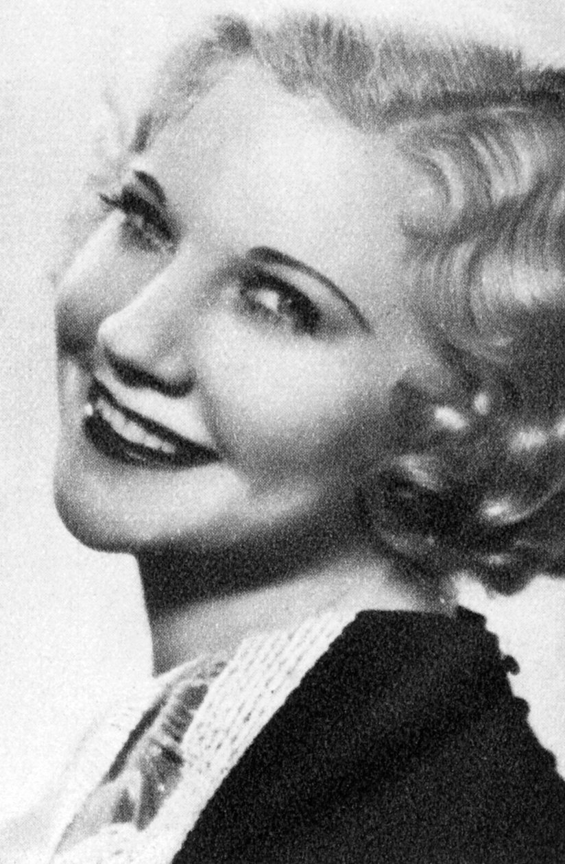 Una Merkel, yhdysvaltalainen elokuvanäyttelijä, 1934-1935 tekijältä Unbekannt