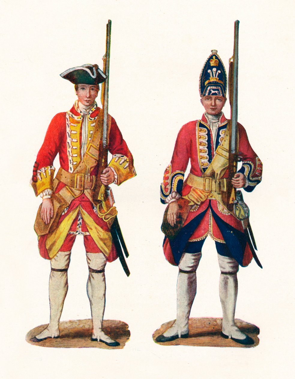 Britannian armeijan univormut, 1742, 1904 tekijältä Unbekannt