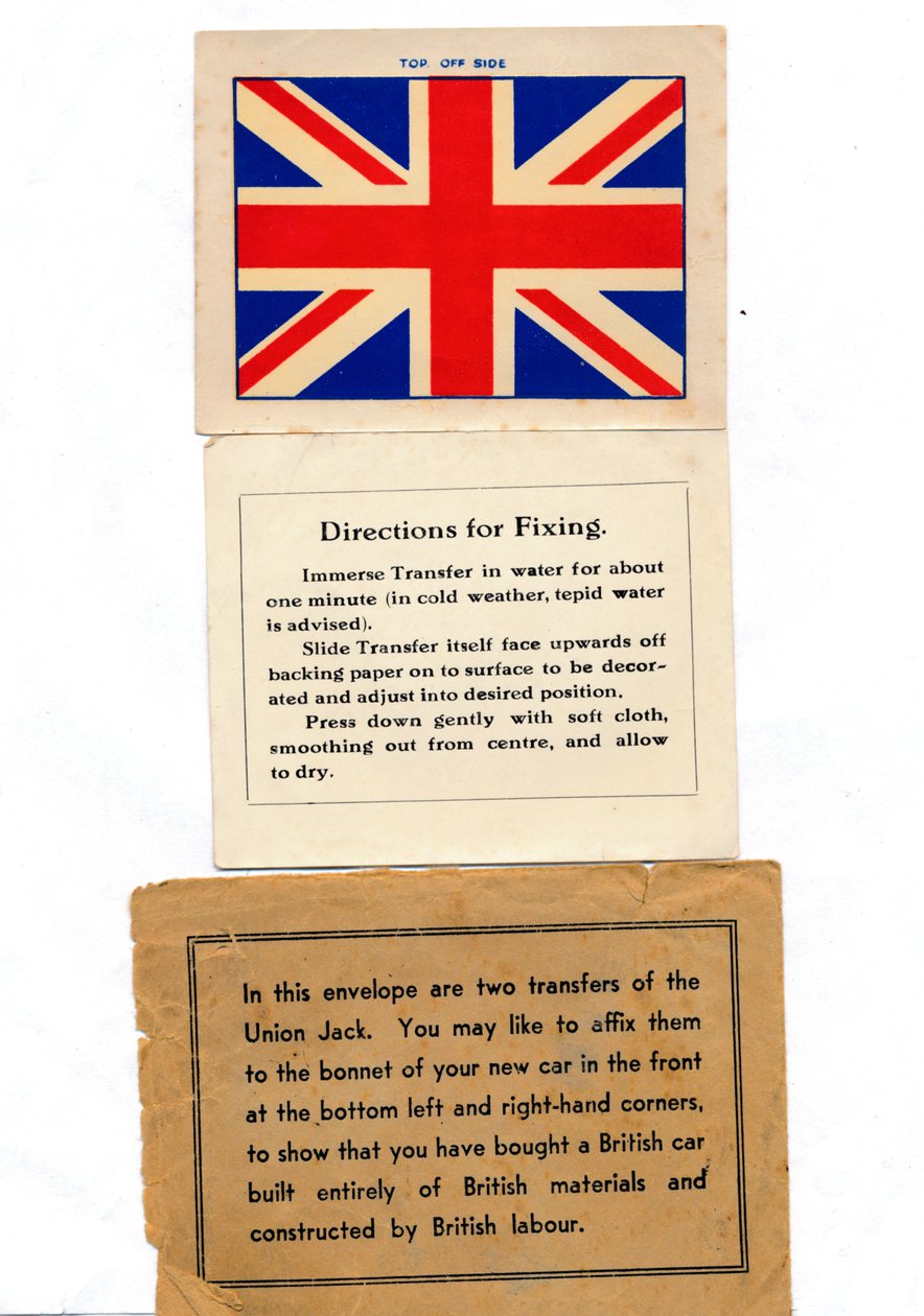 Union Jack -autonsiirrot, 1960-luku tekijältä Unbekannt