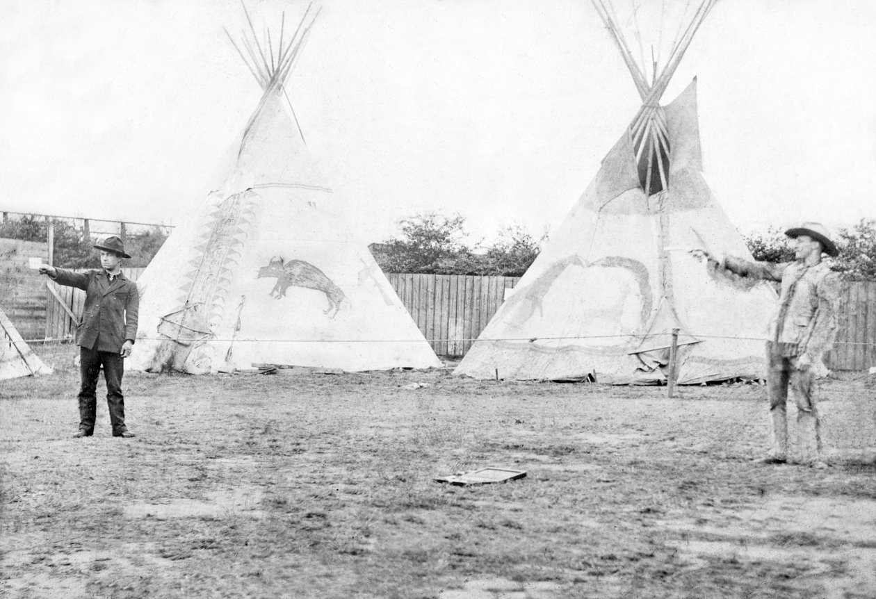 Yhdysvallat: Buffalo Billin villin lännen esitys - c1880 tekijältä Unbekannt