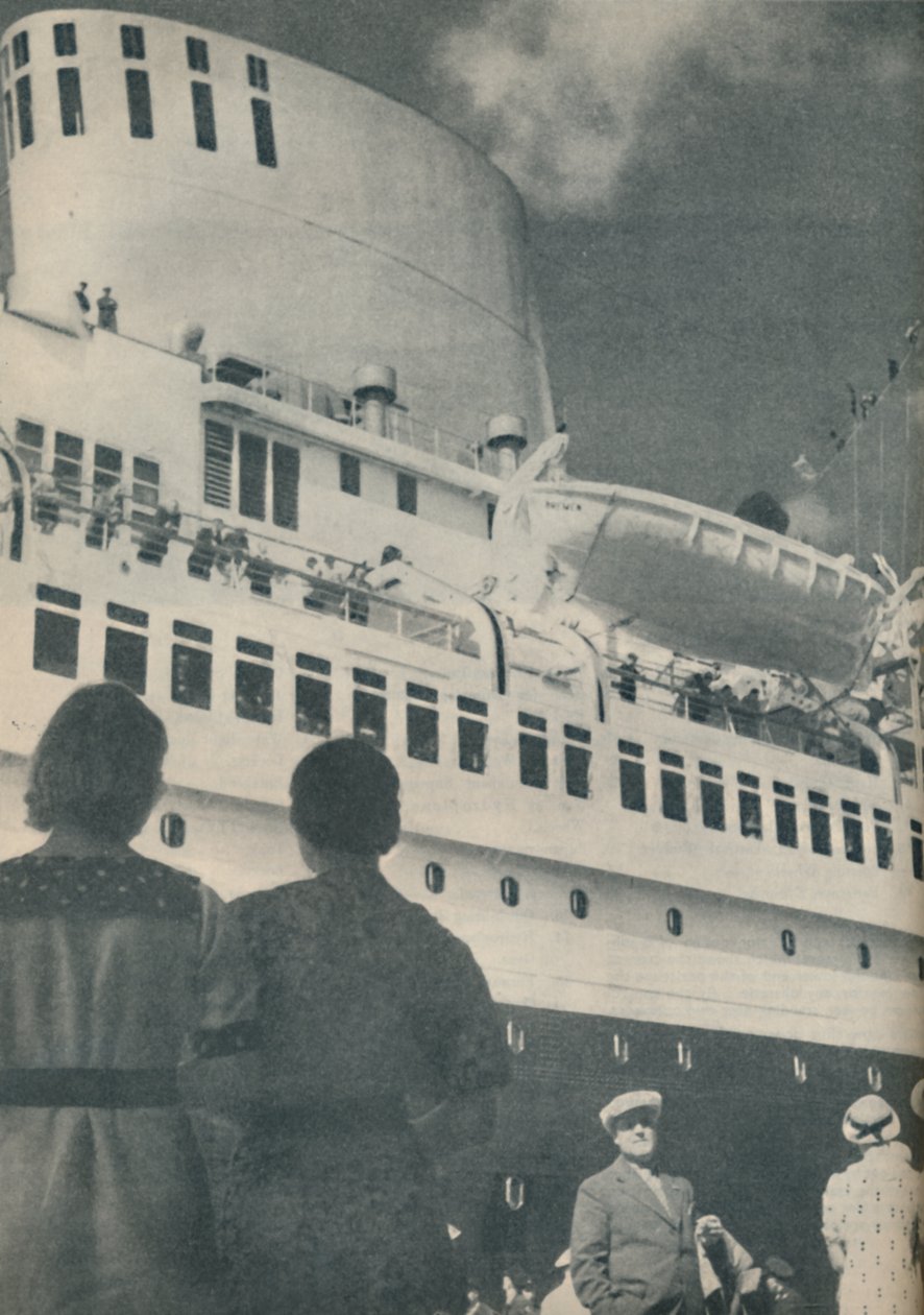 1936 Bremenin hienoa esitystä ihailtiin yleisesti tekijältä Unbekannt