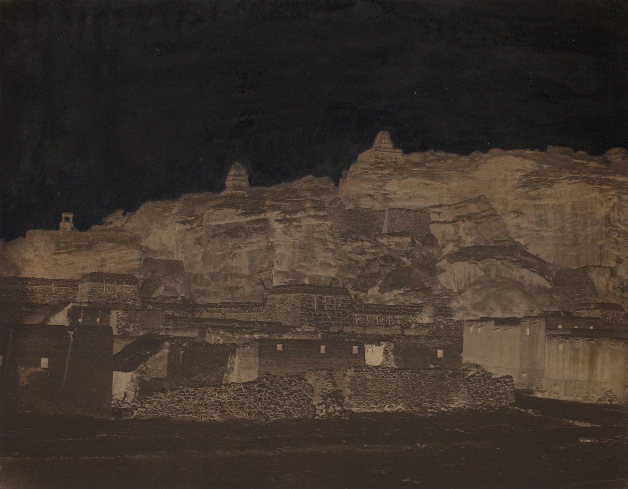 Nimetön, [rakennukset, mahdollisesti arkeologinen kohde], 1860-luku. tekijältä Unbekannt