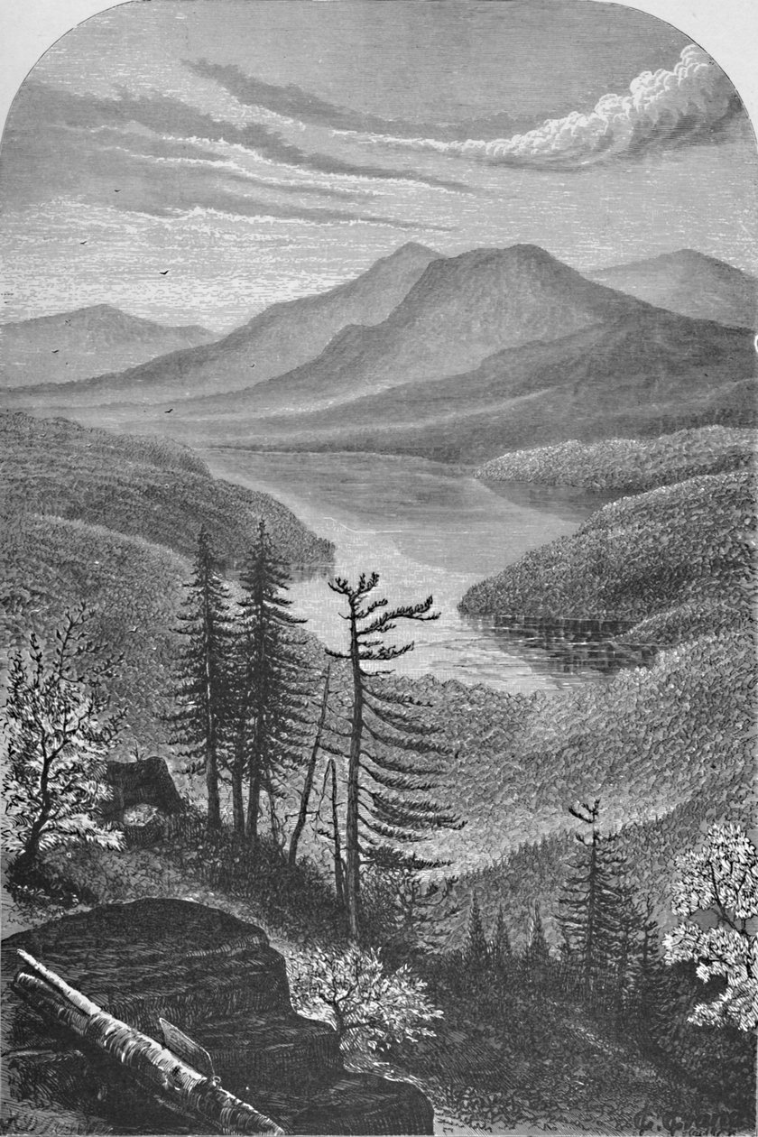 Upper Ausable Lake, c1870, 1883 tekijältä Unbekannt