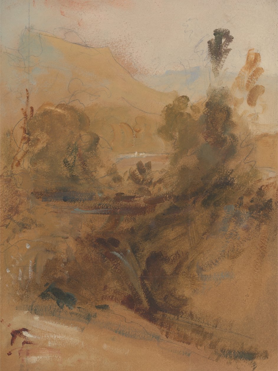 Pysty maisema, n. 1830. tekijältä Unbekannt
