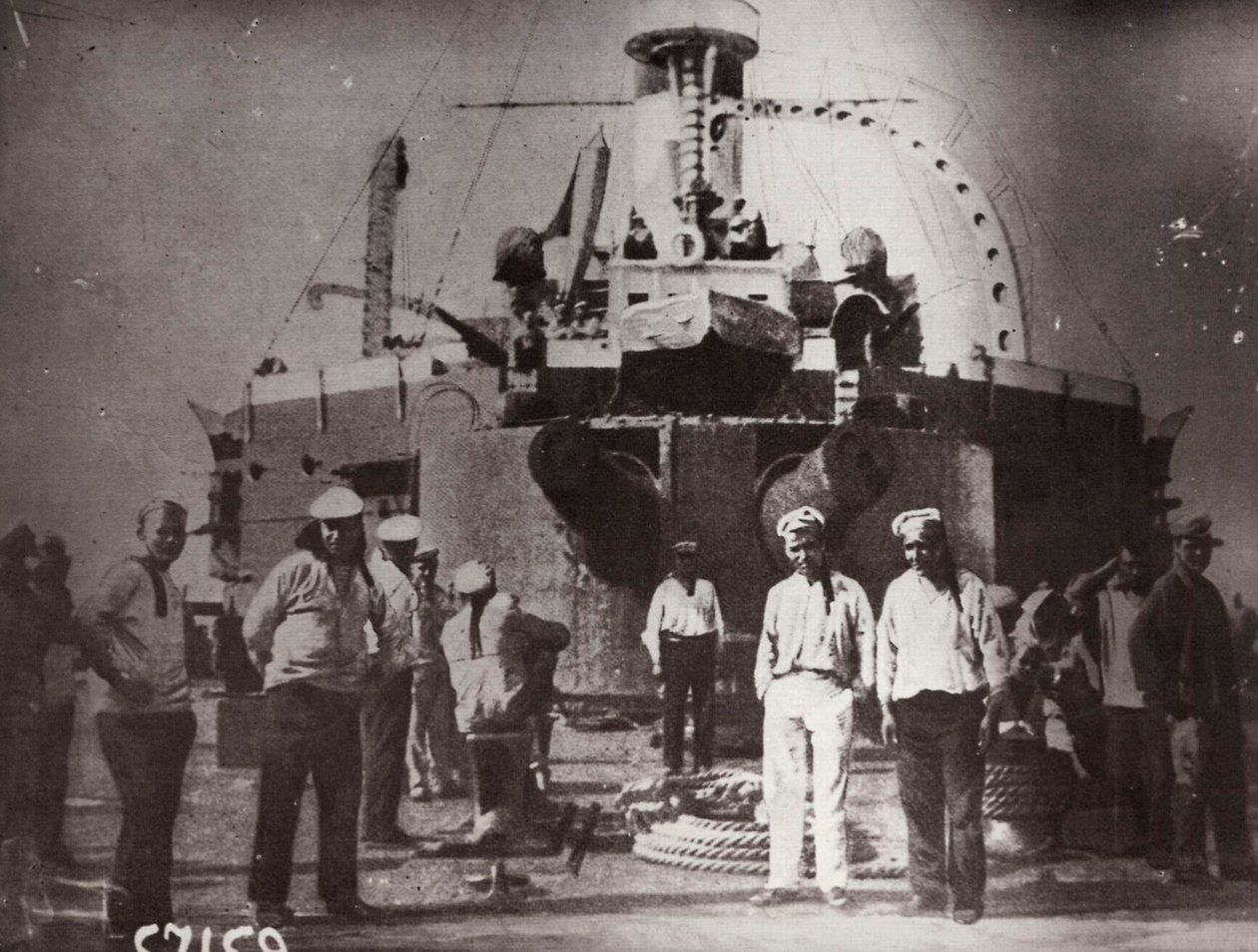 Kapina taistelulaivalla Potemkin, Constanta, Romania, 1905 tekijältä Unbekannt