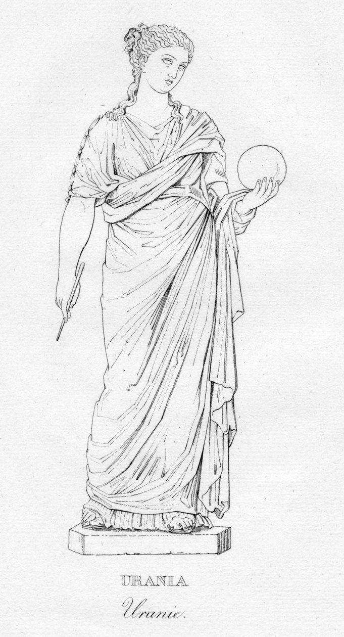 Urania Uranie, c1850 tekijältä Unbekannt