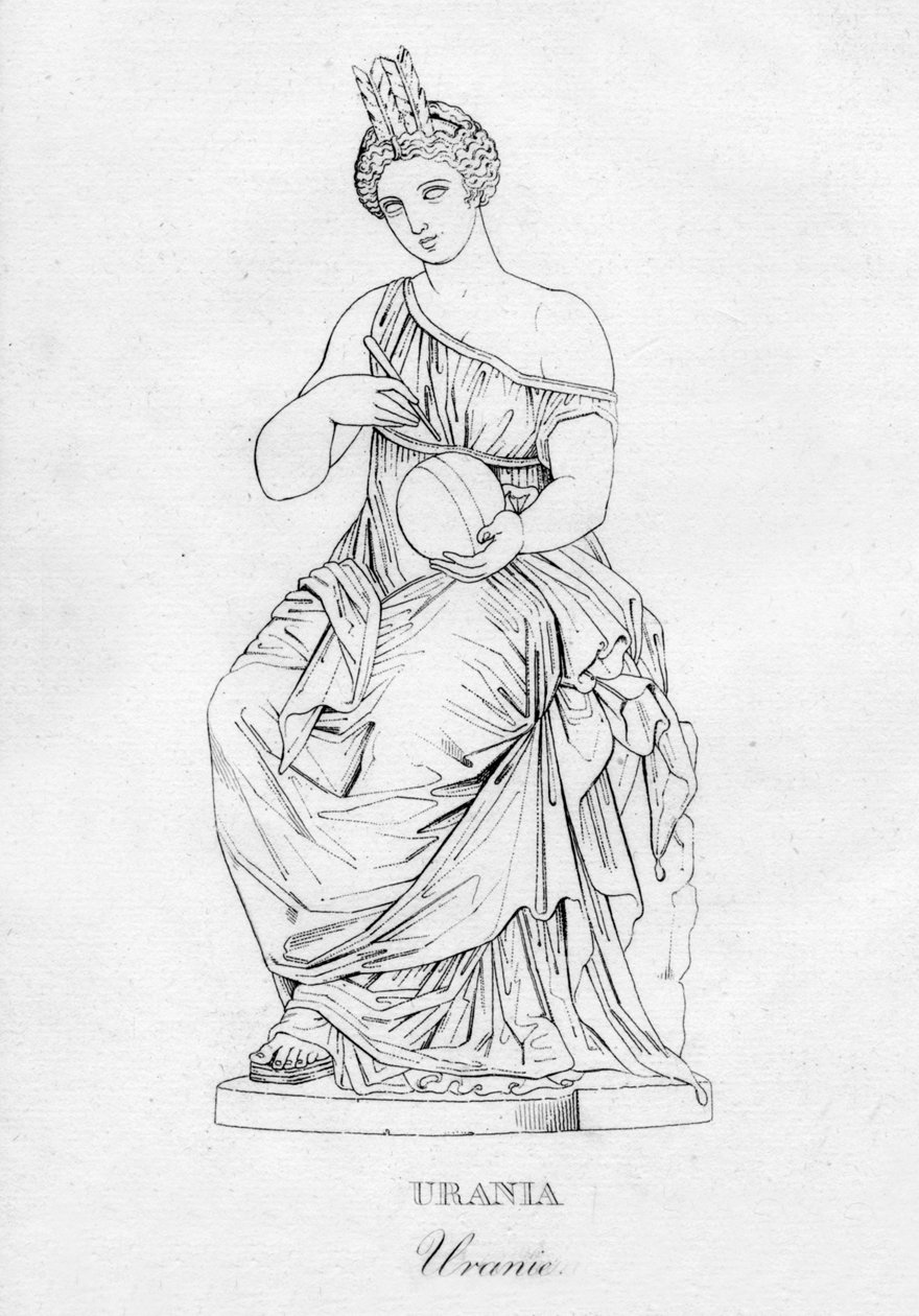 Urania Uranie, c1850 tekijältä Unbekannt