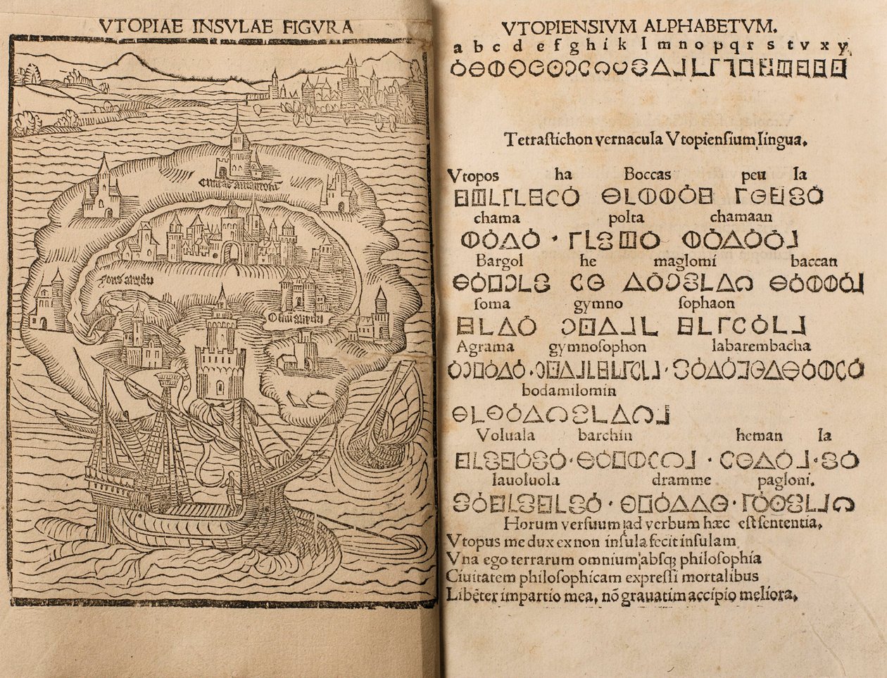 Thomas Moren utopia, 1516 tekijältä Unbekannt