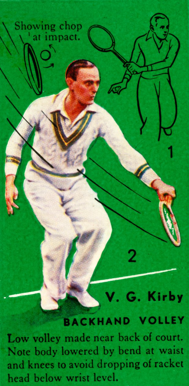 V. G. Kirby - Backhand Volley, 1935. tekijältä Unbekannt