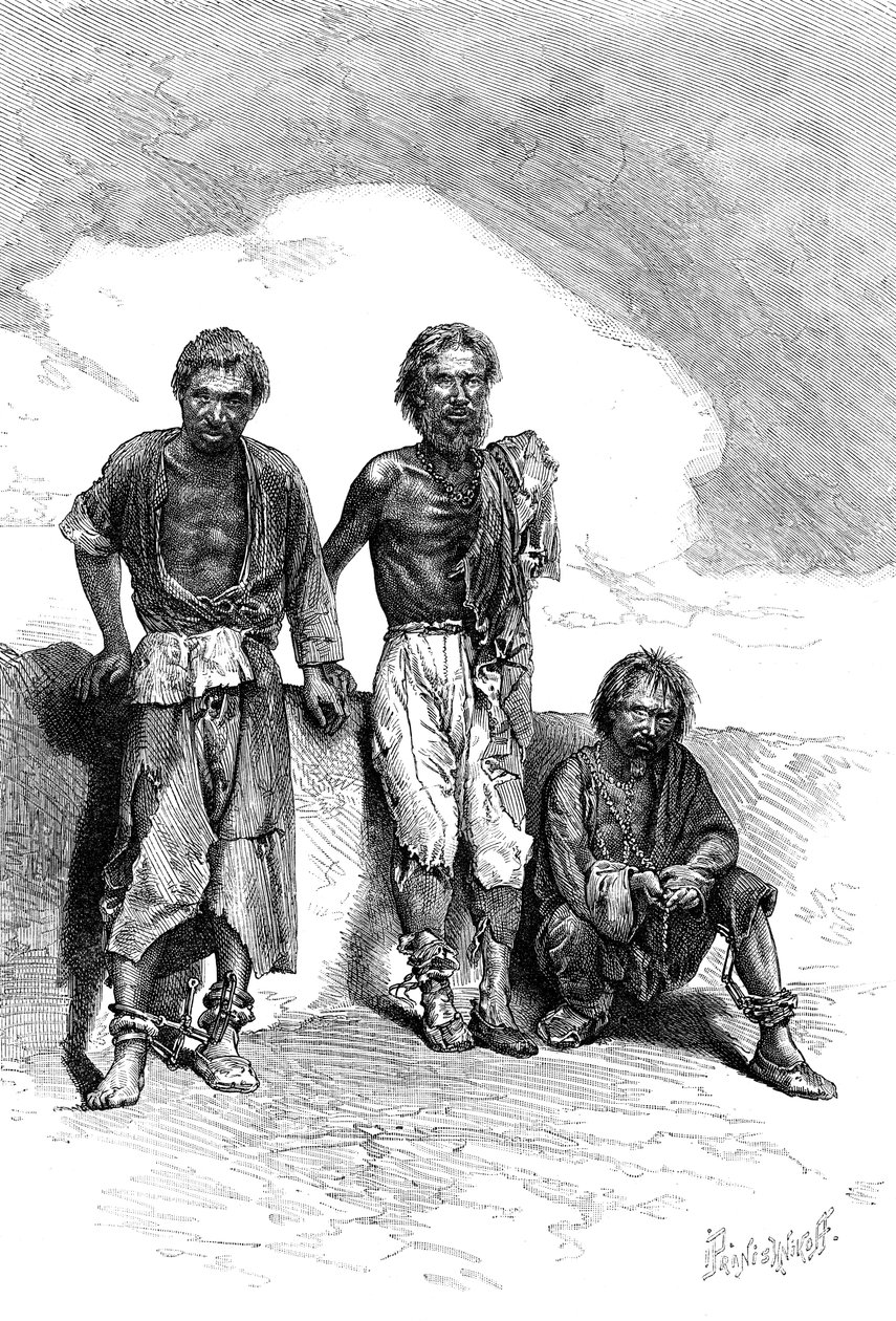 Vagrant Convicts, Kiina, c1890 tekijältä Unbekannt