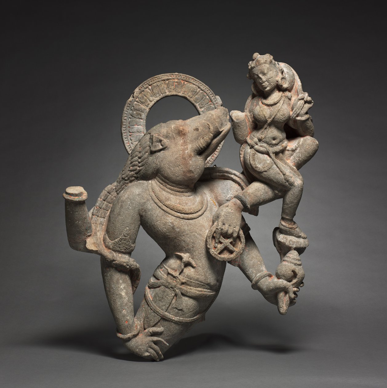 Vahara, Vishnun villisian inkarnaatio, 700-800-luvut. tekijältä Unbekannt