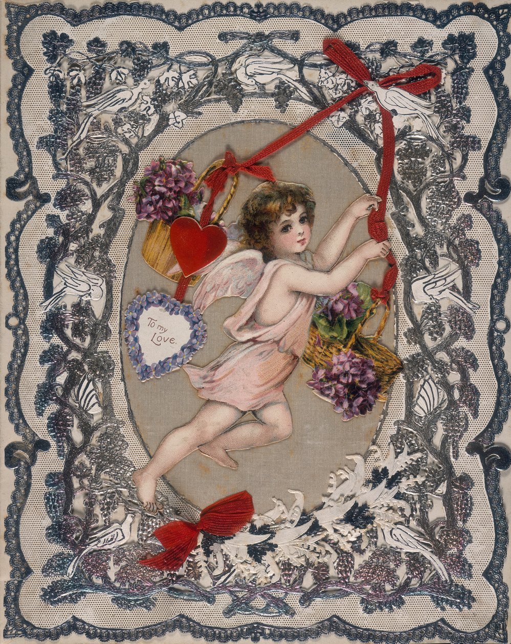 Ystävänpäiväkortti, 1800-luku tekijältä Unbekannt