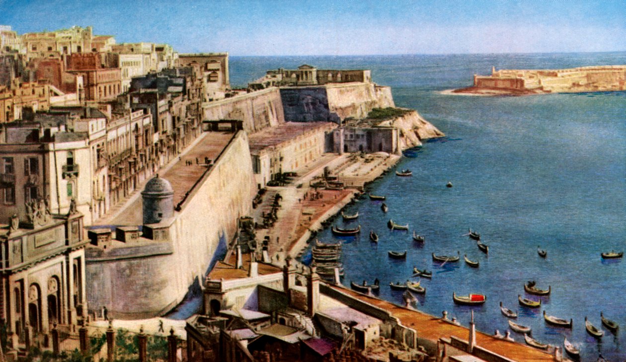 Valletta, Malta, 1930-luku tekijältä Unbekannt