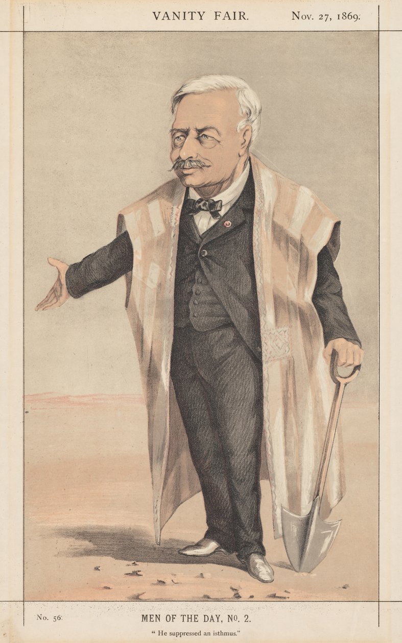 Vanity Fair: Päivän miehet, nro 2 Hän tukahdutti kannaksen, 1869. tekijältä Unbekannt