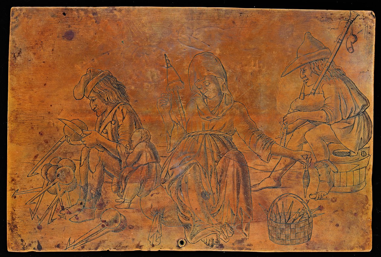 Erilaisia ammatteja [recto], 1400-luvun viimeinen neljännes. tekijältä Unbekannt