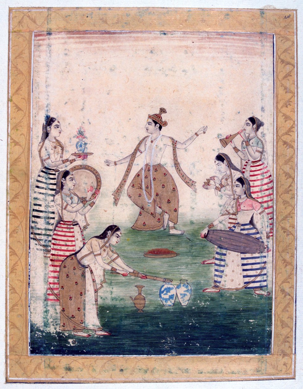 Vasanta Ragini, Ragamala-albumi, Rajasthanin koulu, 1800-luku tekijältä Unbekannt