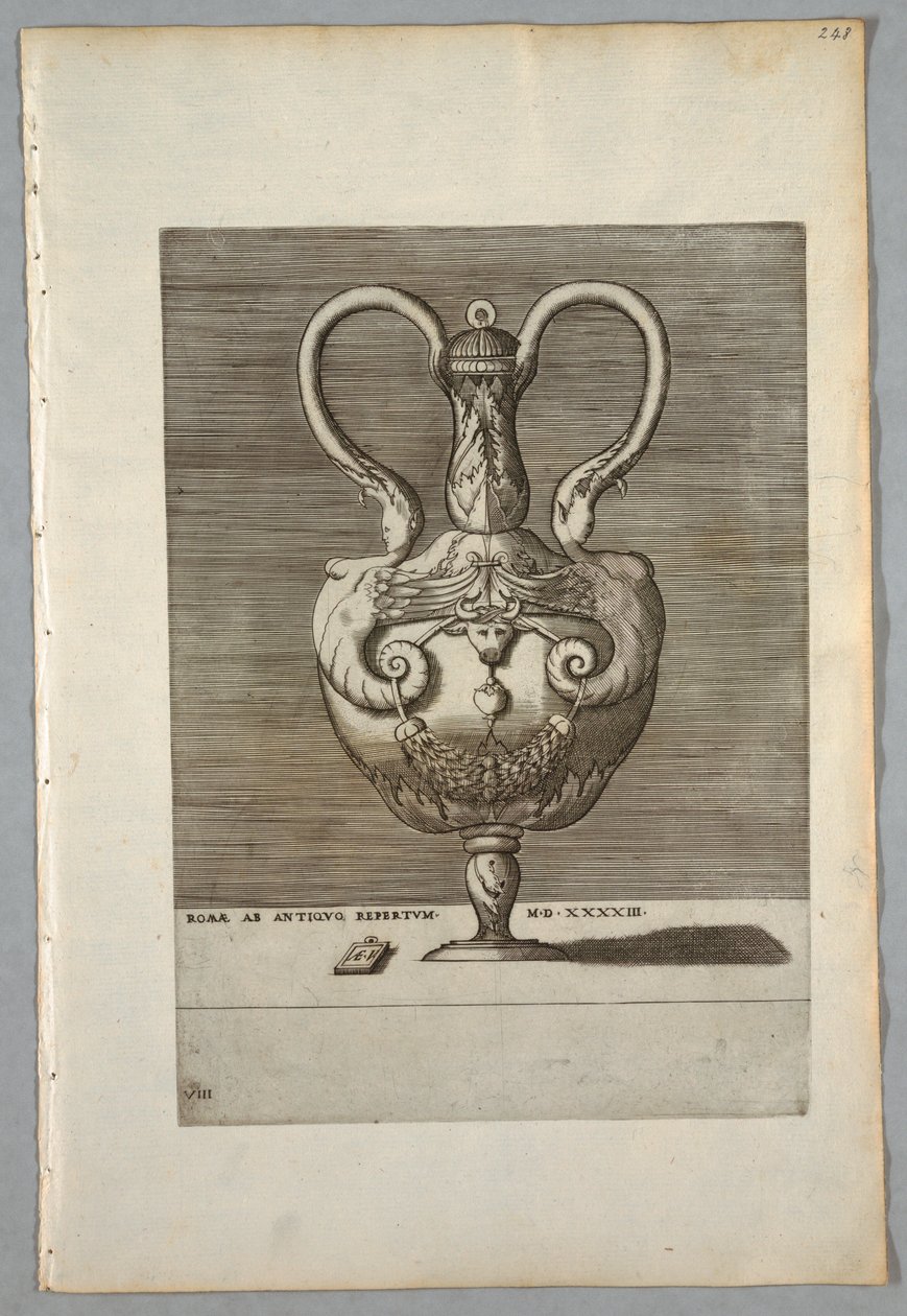 Maljakko (sarjan levy 8), 1543 tekijältä Unbekannt