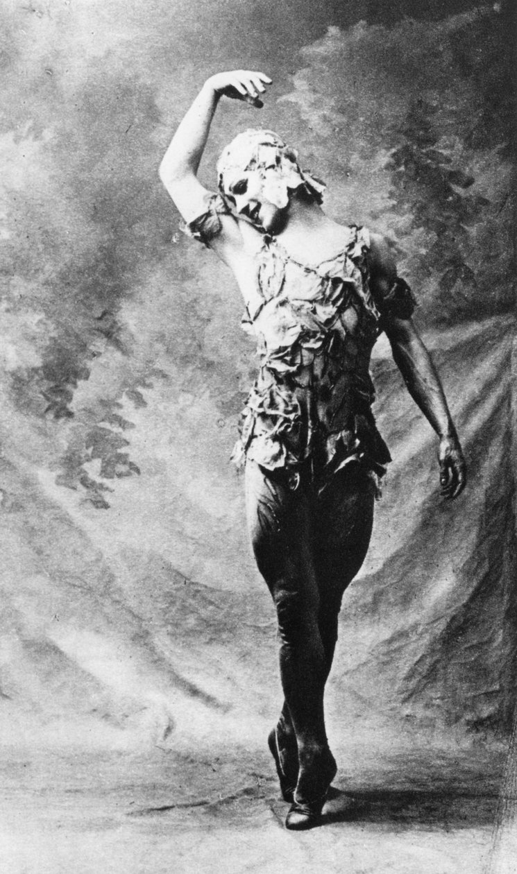 Vaslav Nijinsky, venäläinen balettitanssija, Le Spectre de la Rose, Pariisi, 1911, 1930 tekijältä Unbekannt