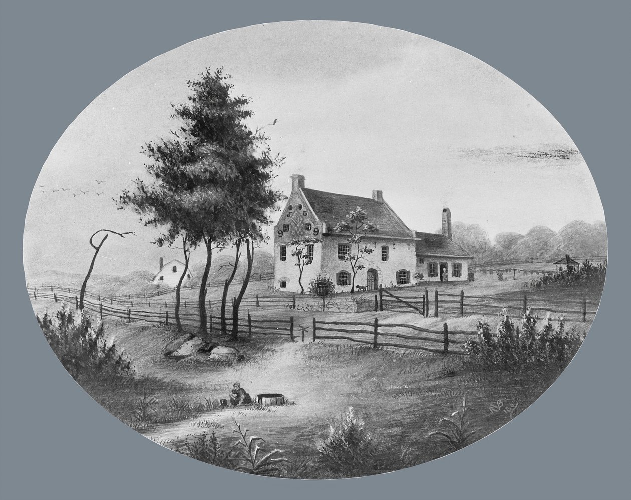 Vecchte House Gowannusssa, Brooklynissa, New Yorkissa, 1865. tekijältä Unbekannt