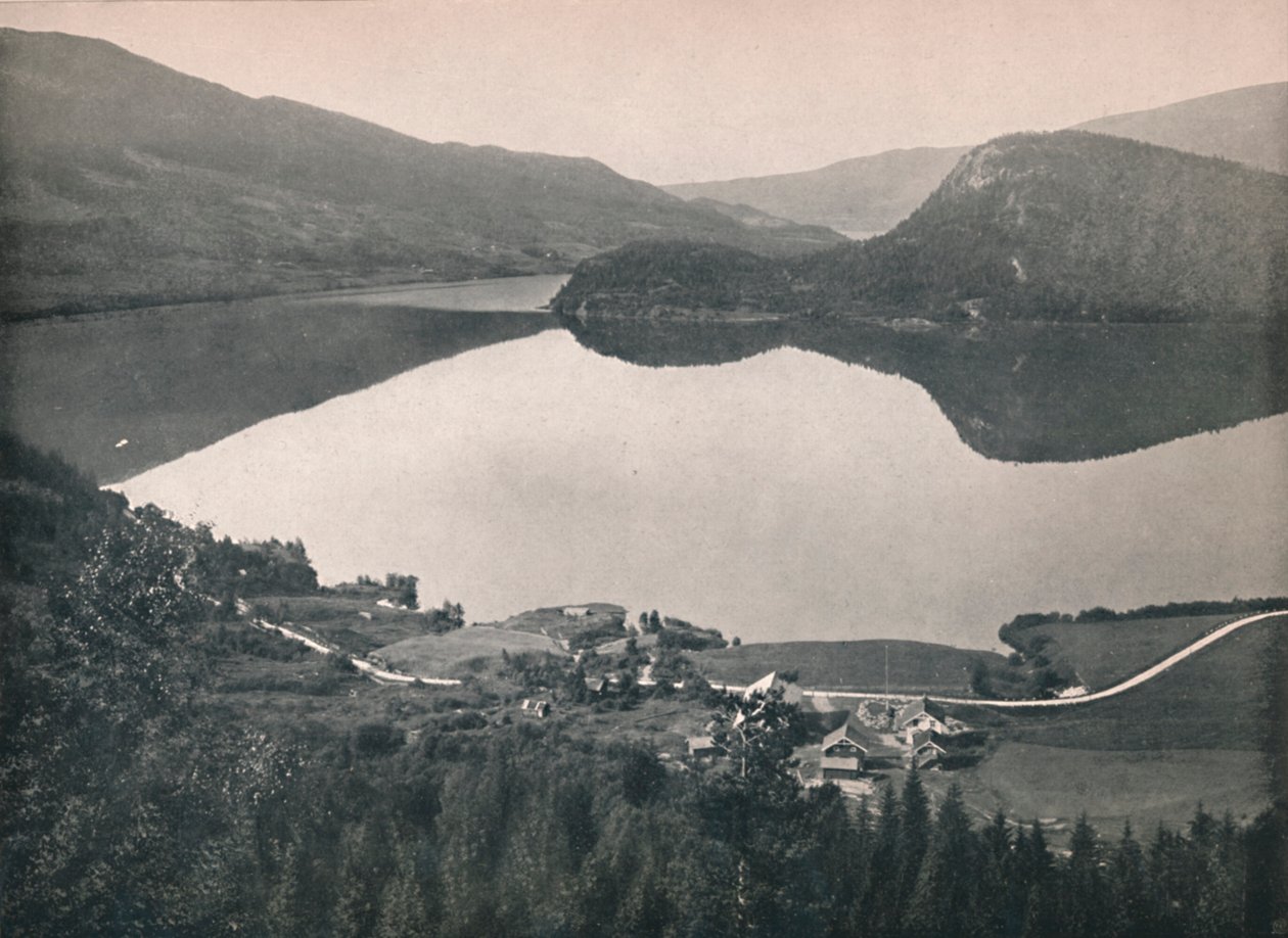 Haversting-tunnelin varrella, Bergensbanen, 1914. tekijältä Unbekannt