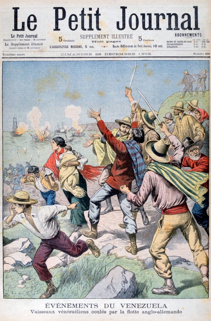 Englantilais-saksalaisen laivaston upottamat venezuelalaiset alukset, 1902 tekijältä Unbekannt