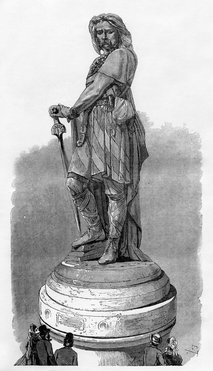 Vercingetorix Memorial Alesia, lähellä Dijonia, Ranska, 1882-1884 tekijältä Unbekannt