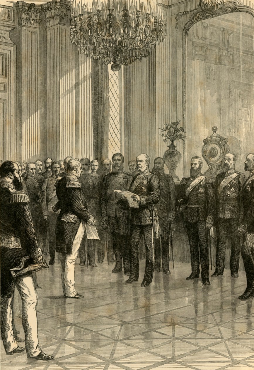 Versailles, 1871: Kuningas William julistettiin Saksan keisariksi, 1890. tekijältä Unbekannt