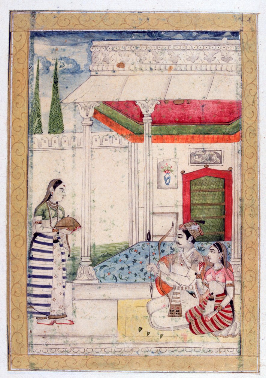 Vibhasa Ragini, Ragamala-albumi, Rajasthanin koulu, 1800-luku tekijältä Unbekannt