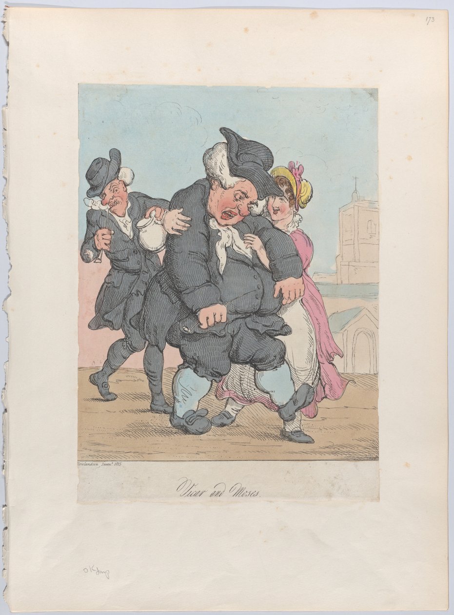 kirkkoherra ja Mooses, 1815, 1815. tekijältä Unbekannt