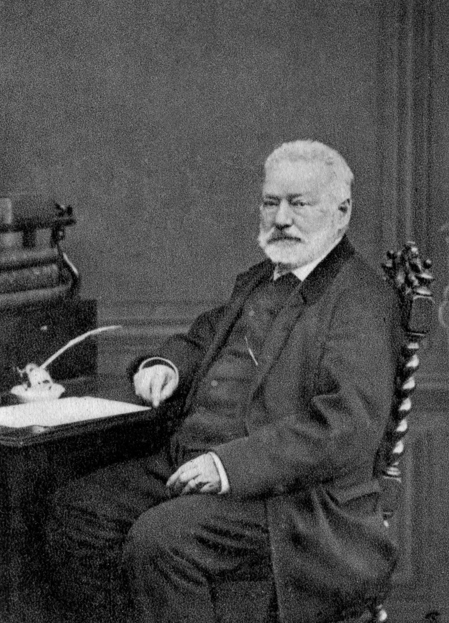 Victor Hugo, ranskalainen kirjailija, 1872 tekijältä Unbekannt