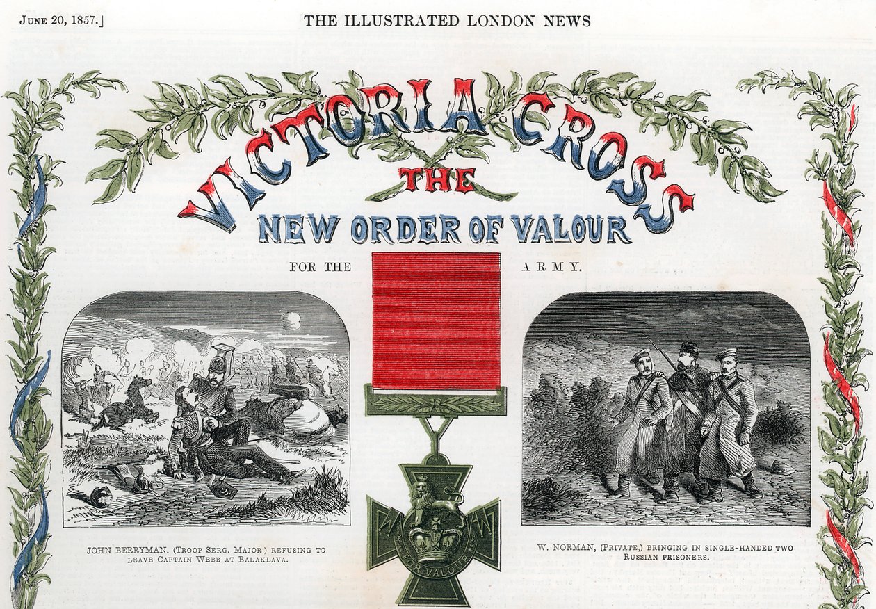 Victoria Cross, brittiläinen palkinto urheudesta, 1857 tekijältä Unbekannt