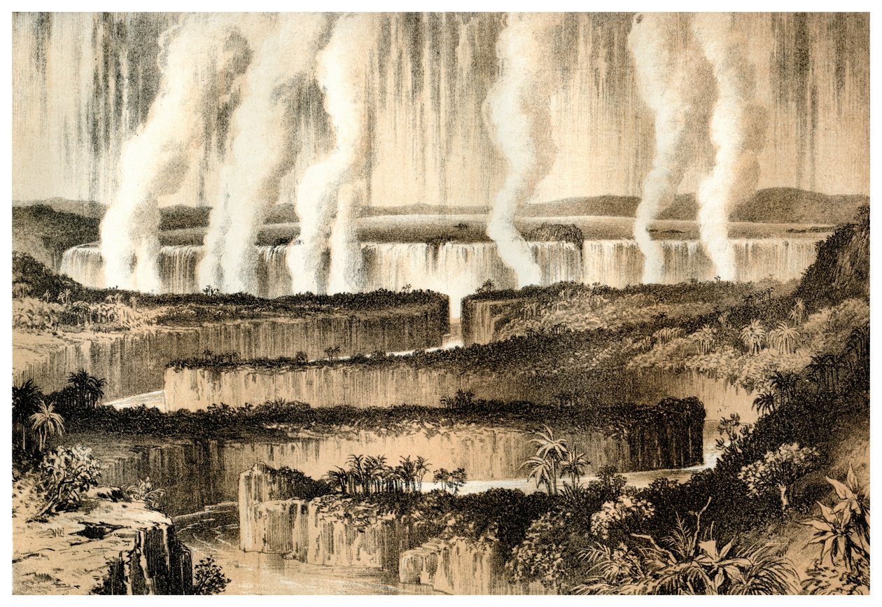 Victoria Falls of the Zambes, 1883 tekijältä Unbekannt