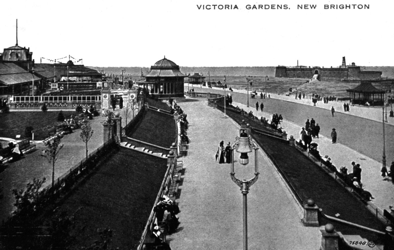 Victoria Gardens, New Brighton, Lancashire, 1900-luvun alku tekijältä Unbekannt
