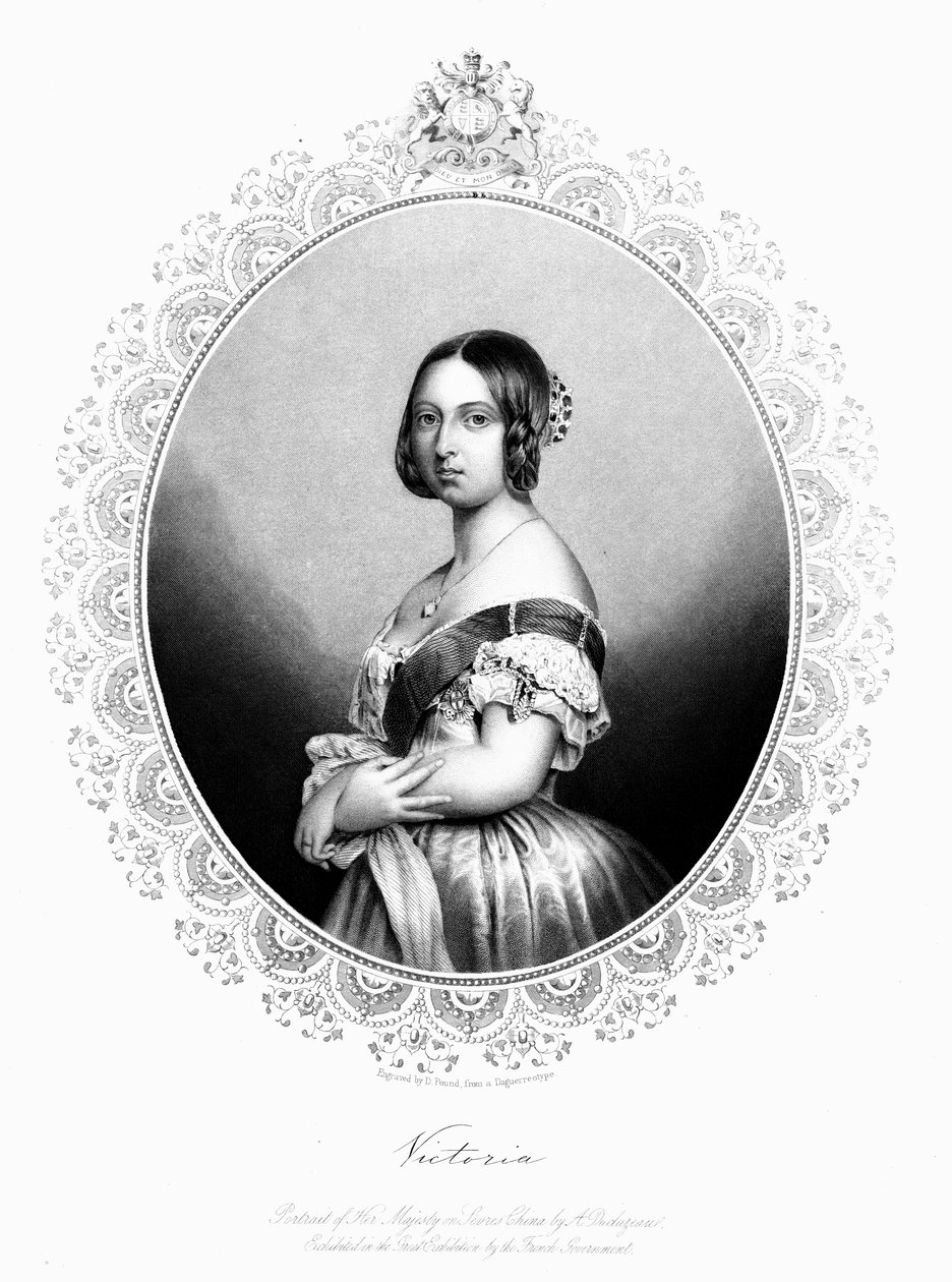 Victoria, Ison-Britannian ja Irlannin kuningatar, 1850 tekijältä Unbekannt