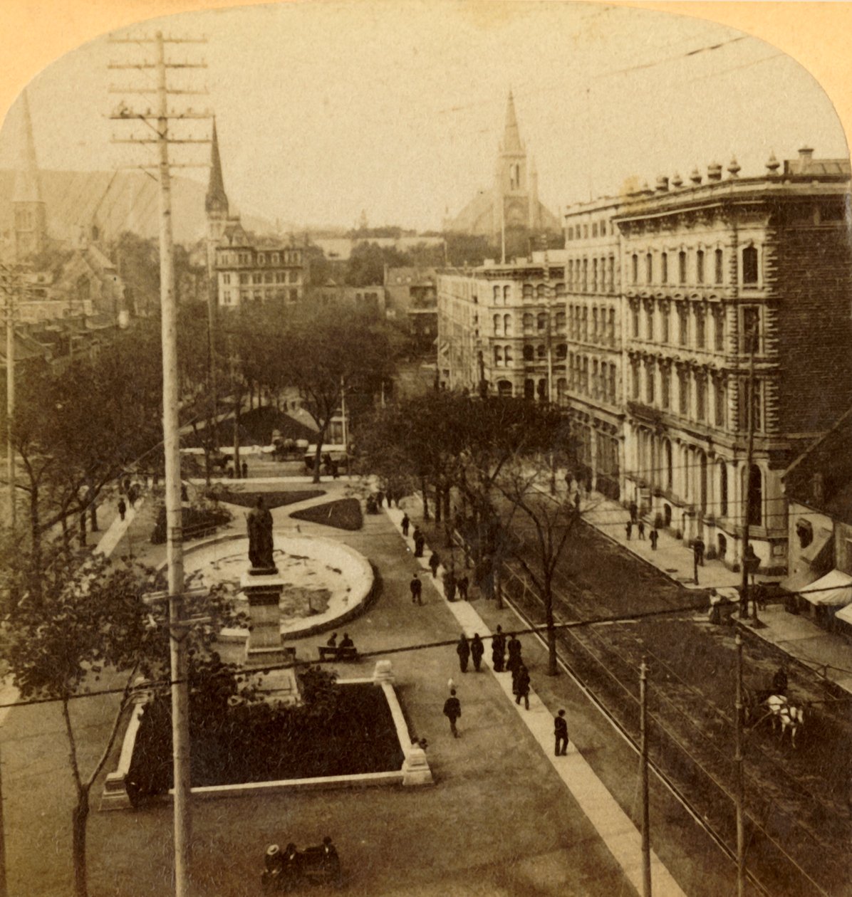 Victoria Square, Montreal, Kanada, 1904. tekijältä Unbekannt