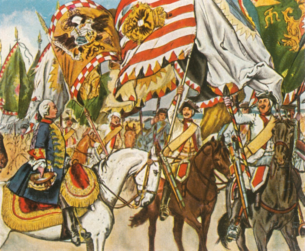 Voitonjuhla Hohenfriedbergissä, 4.6.1745, 1936. tekijältä Unbekannt