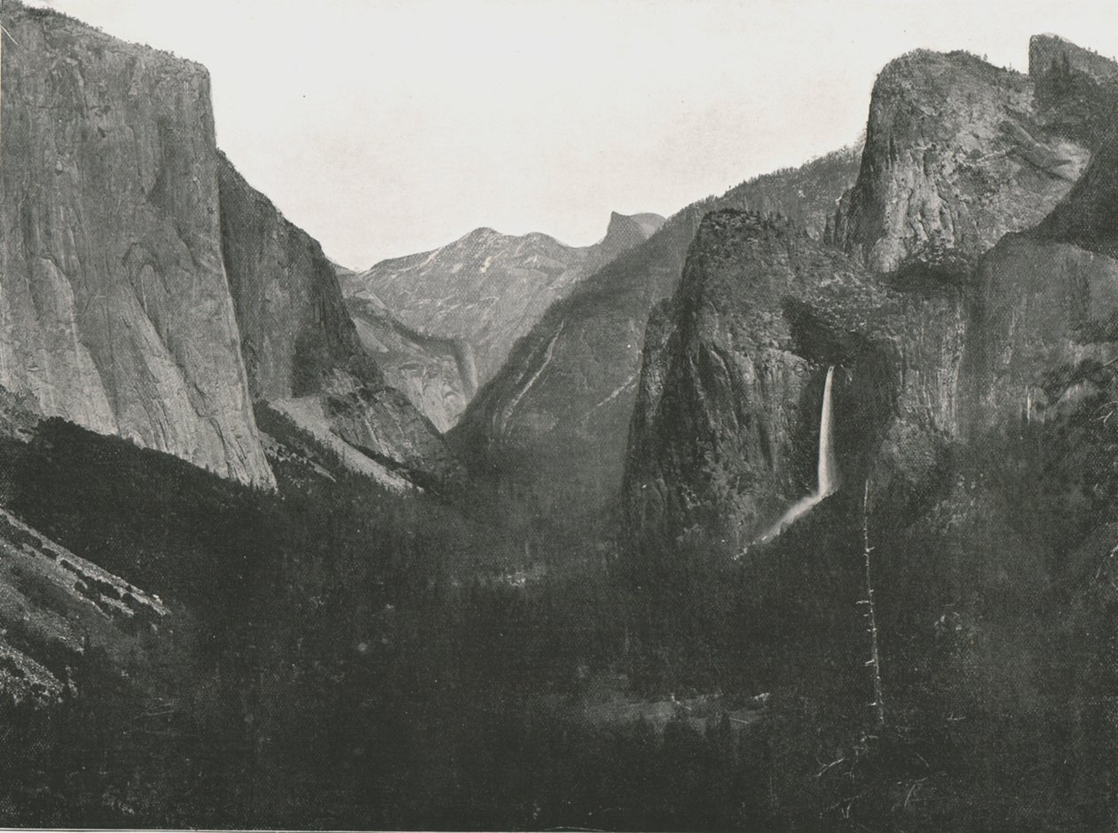 Näkymä Artists Pointista, Yosemite Valley, USA, 1895. tekijältä Unbekannt