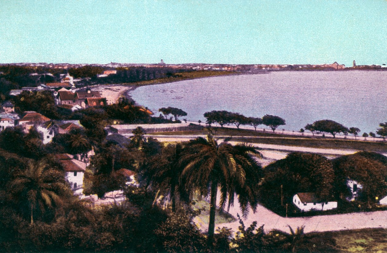 Näkymä Malabar Hilliltä, Bombaysta, Intiasta, 1900-luvun alku tekijältä Unbekannt