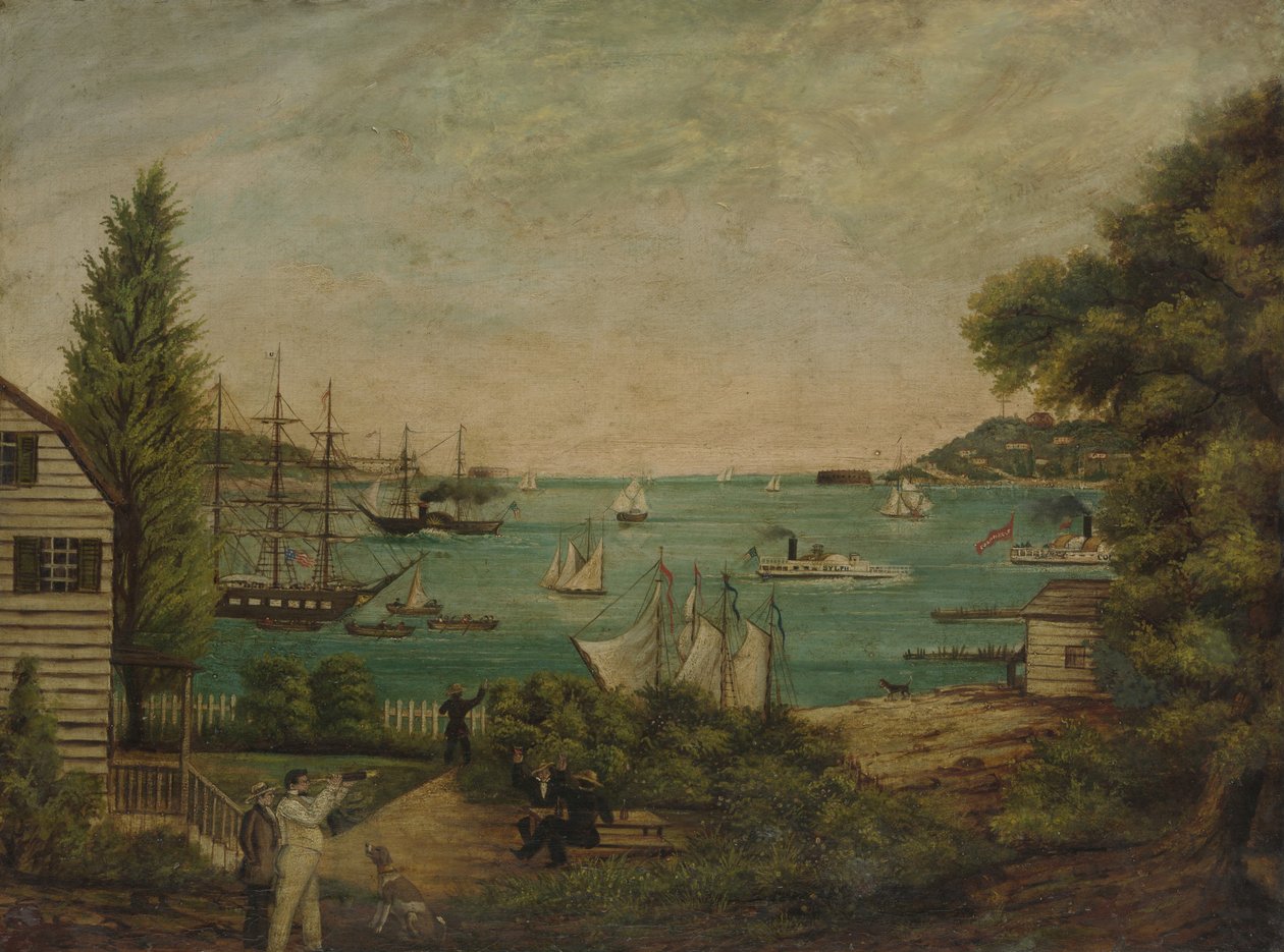 Näkymä Staten Islandilta, n. 1855. tekijältä Unbekannt
