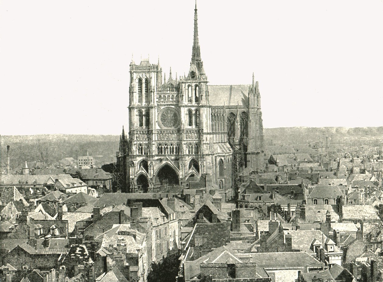 Näkymä kellotapulista, Amiens, Ranska, 1895. tekijältä Unbekannt