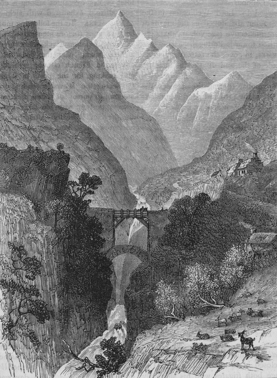 Näkymä Pyreneillä, c1880 tekijältä Unbekannt