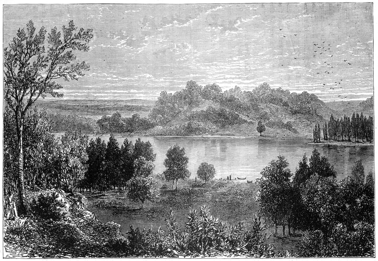 Näkymä Mississippin yläosan laaksossa, 1877 tekijältä Unbekannt